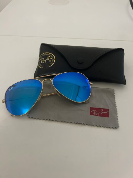 Unisex Ray Ban aviator sunglasses main image 9